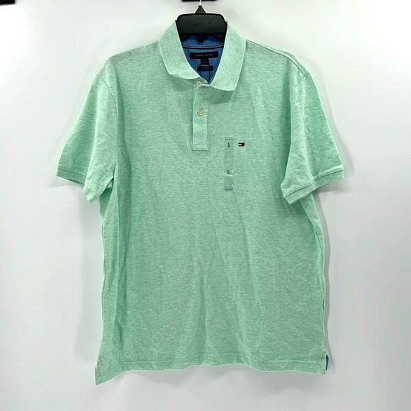 Tommy Hilfiger Men's Custom Fit Ivy Polo - Limpet Shell Heather - Large - NWT - Picture 1 of 6